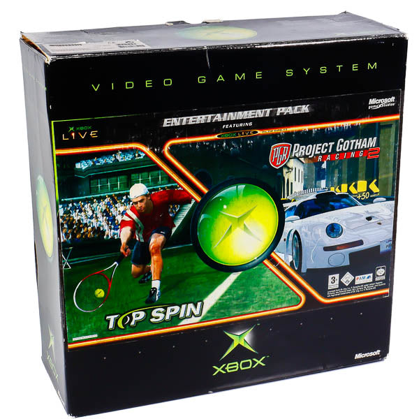 Original Svart Microsoft Xbox Entertainment Pack i Eske - Retrospillkongen