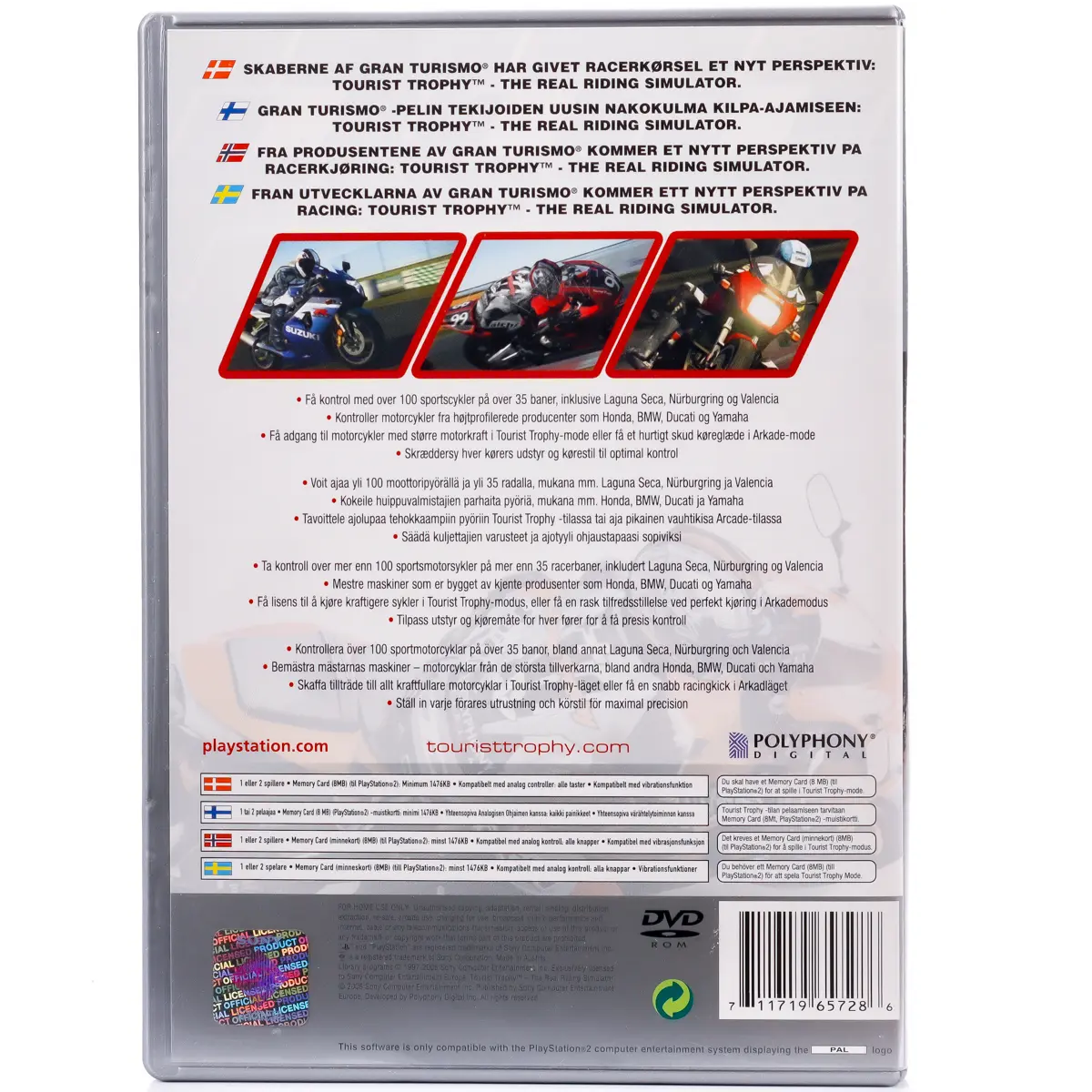 Tourist Trophy: The Real Riding Simulator - PS2 spill - Retrospillkongen