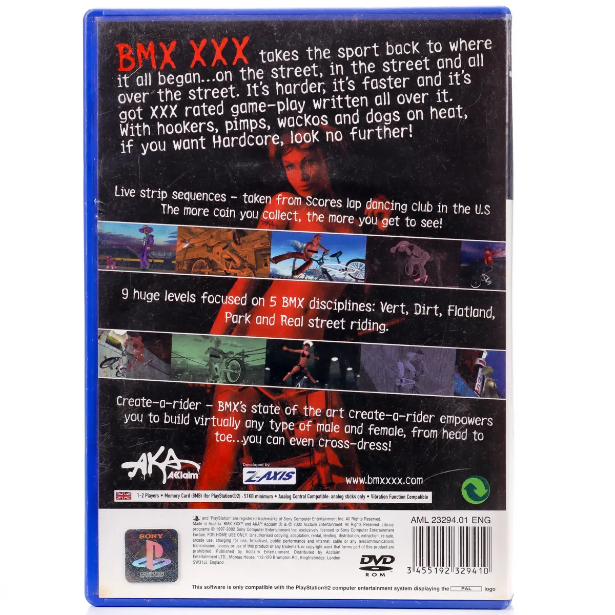 BMX XXX - PS2 spill - Retrospillkongen