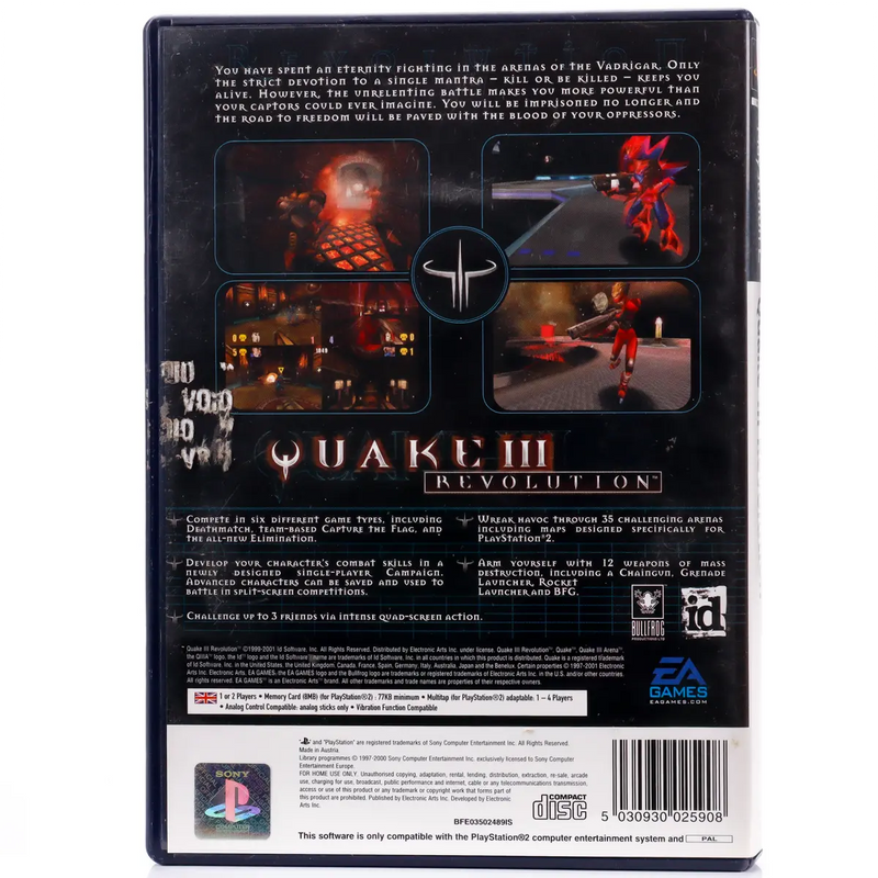 Quake III: Revolution - PS2 spill