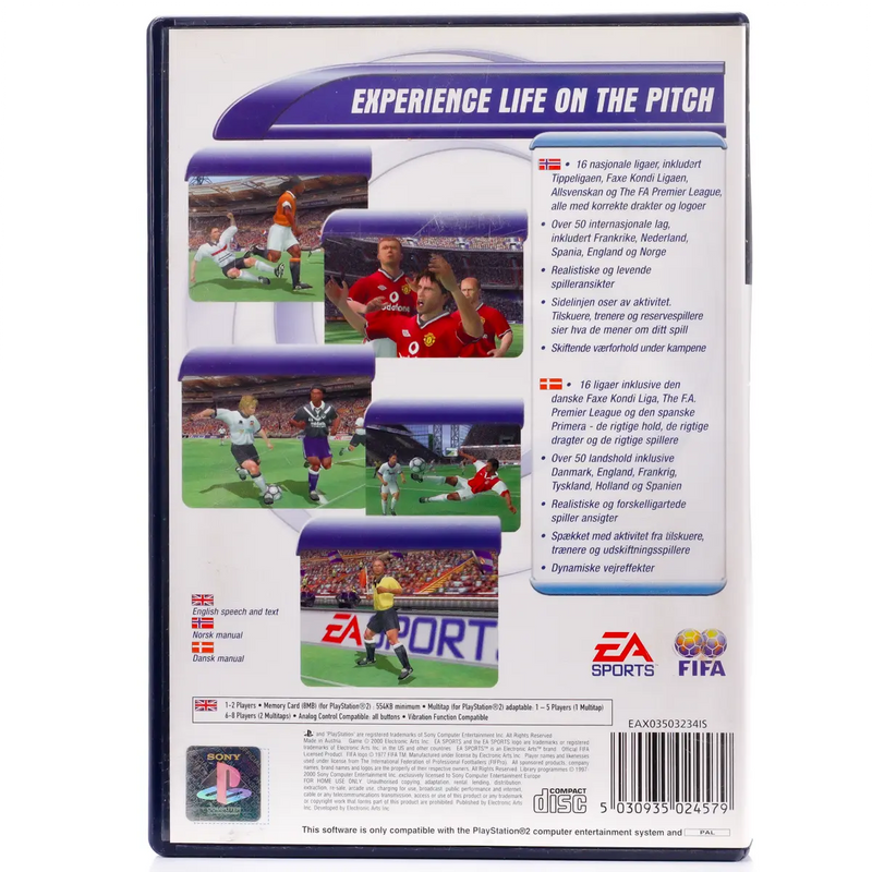 FIFA 2001 - PS2 spill