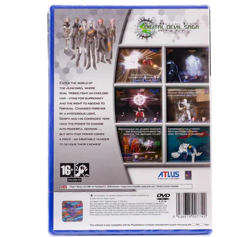 Forseglet Shin Megami Tensei: Digital Devil Saga - PS2 spill