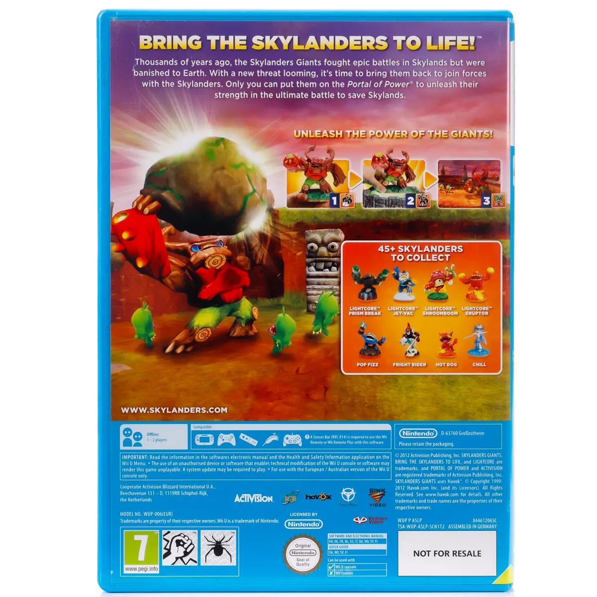 Skylanders Giants - Wii U spill - Retrospillkongen