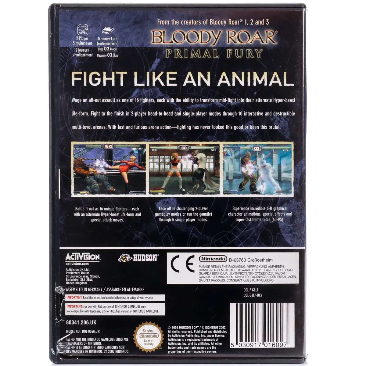 Bloody Roar: Primal Fury - GameCube spill - Retrospillkongen