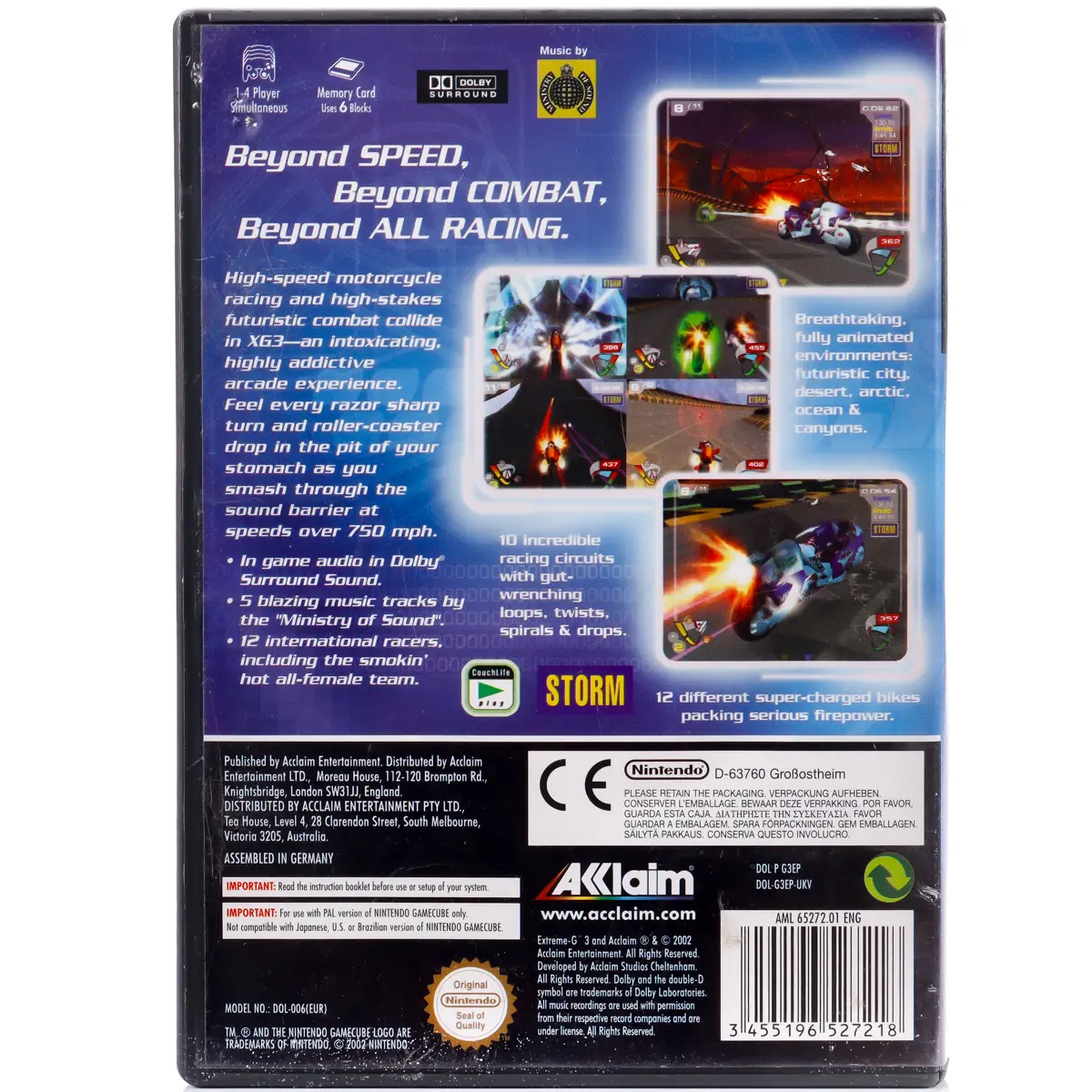 XGIII: Extreme G Racing - GameCube spill - Retrospillkongen