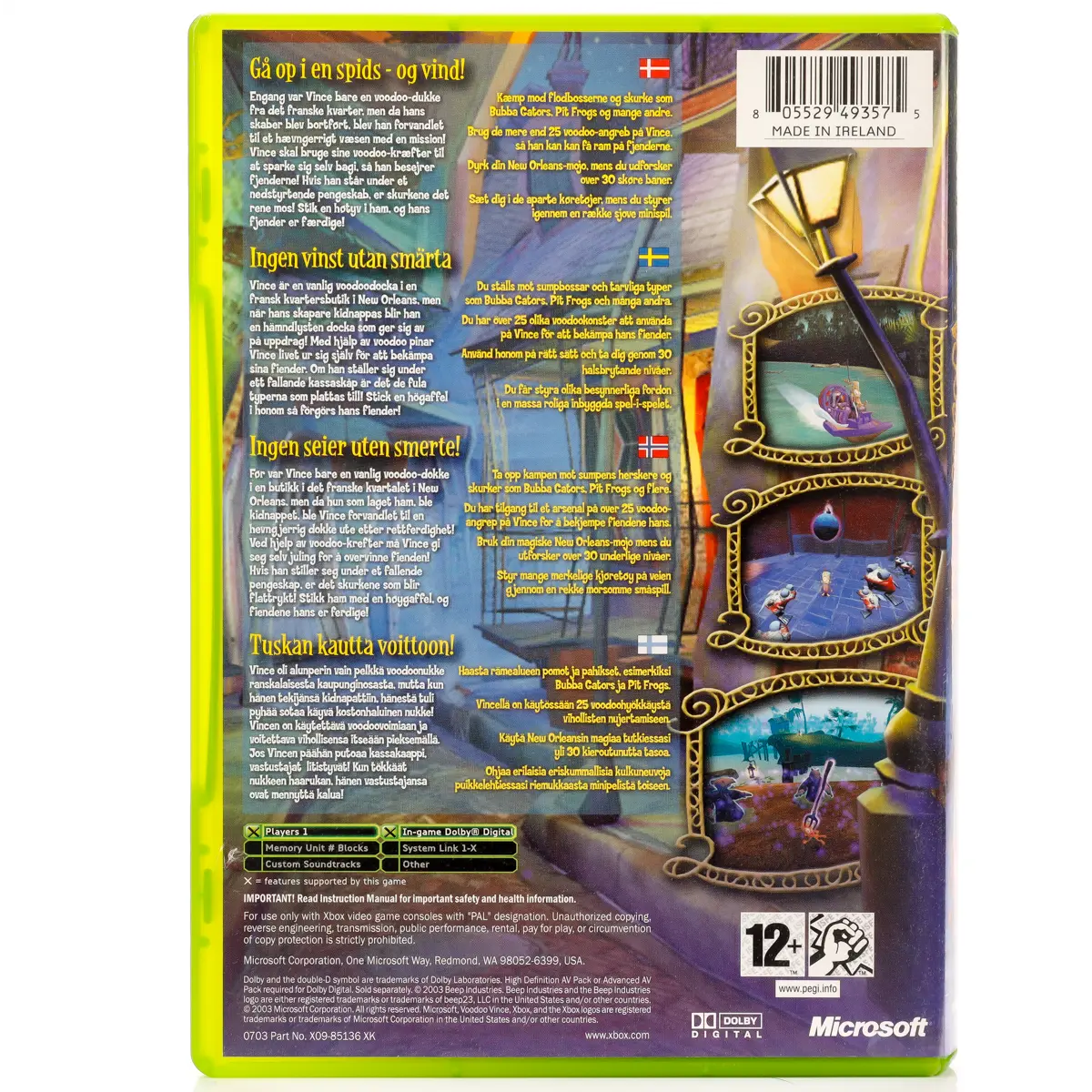 Voodoo Vince - Xbox spill - Retrospillkongen