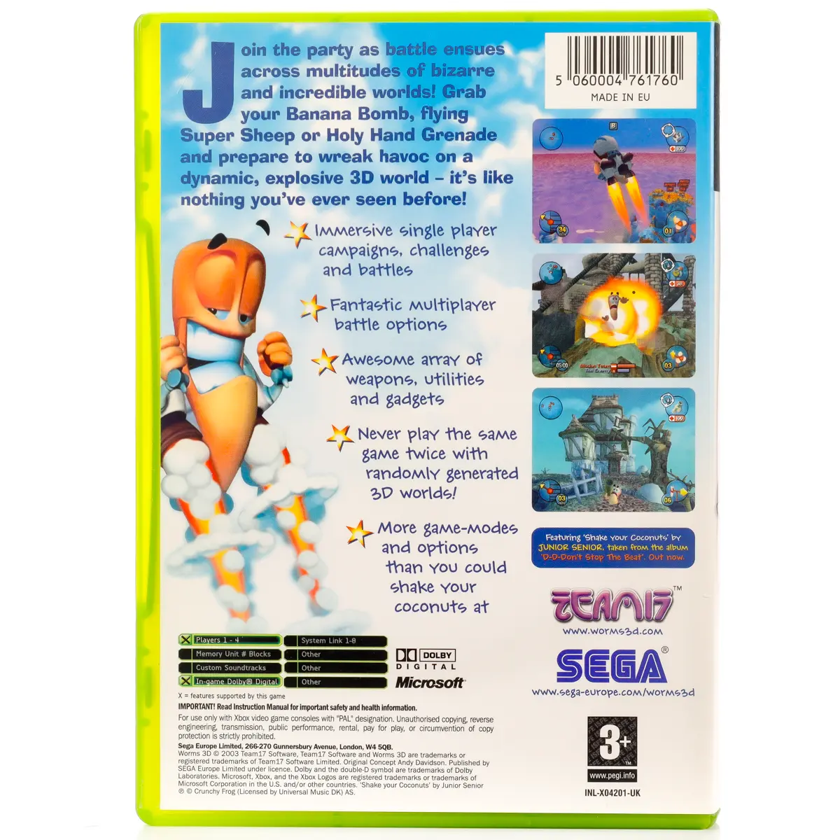 Worms 3D - Xbox Spill - Retrospillkongen