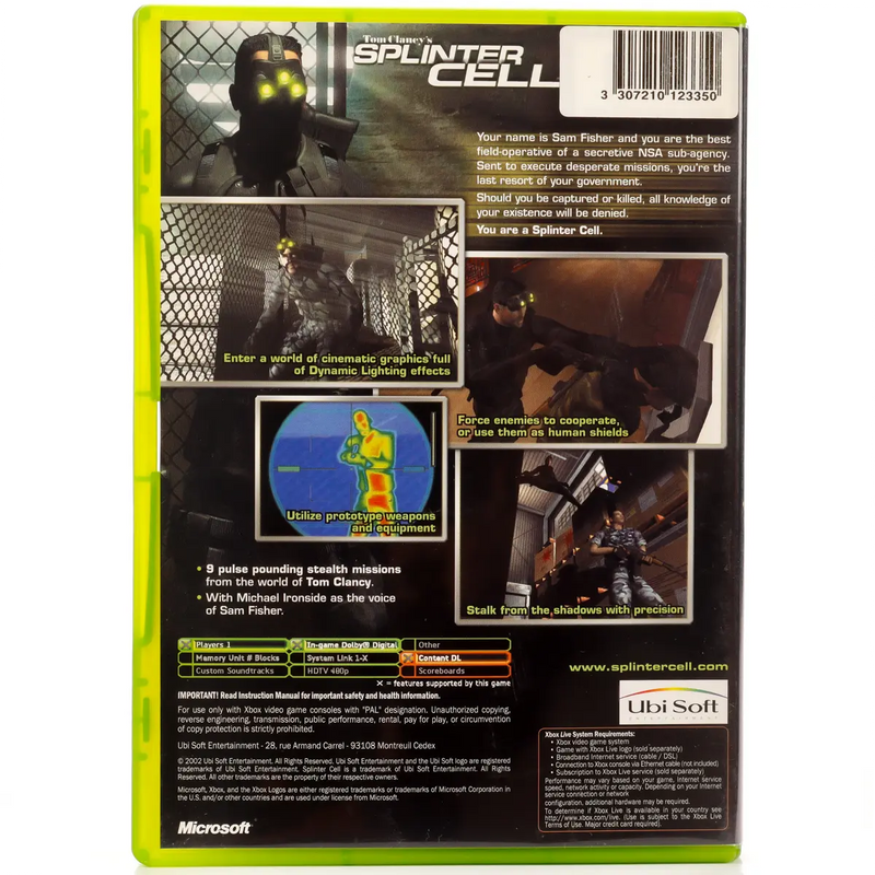 Tom Clancy's Splinter Cell - Xbox spill