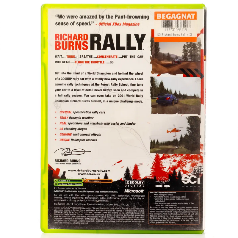 Richard Burns Rally - Xbox spill