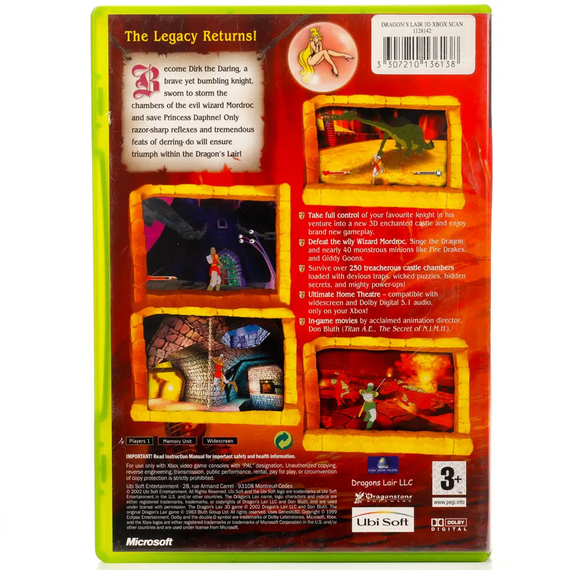 Dragon's Lair 3D: Return to the Lair - Xbox spill