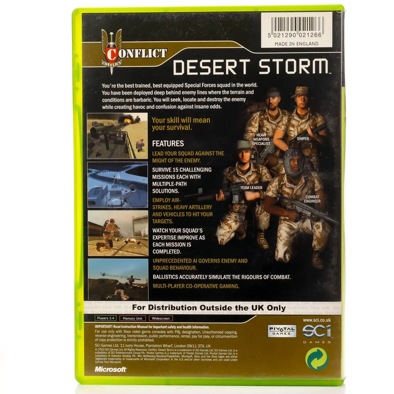 Conflict: Desert Storm - Xbox spill