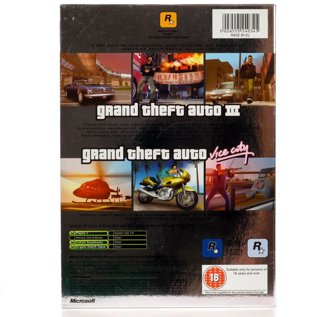 Grand Theft Auto Double Pack - Xbox spill - Retrospillkongen