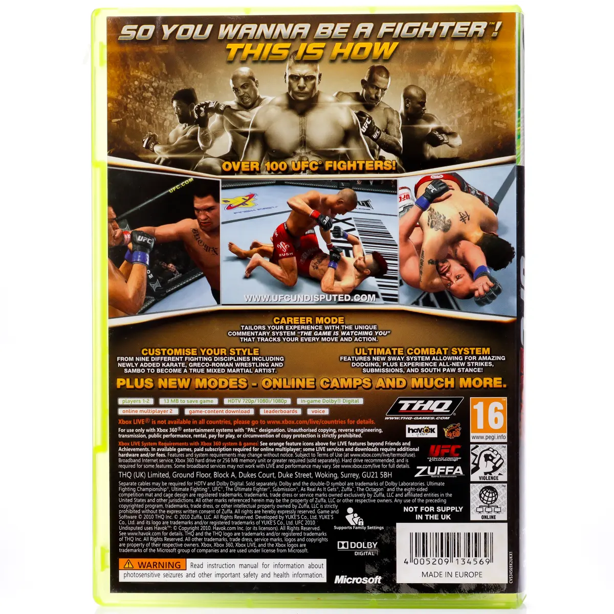 UFC Undisputed 2010 - Xbox 360 Spill - Retrospillkongen