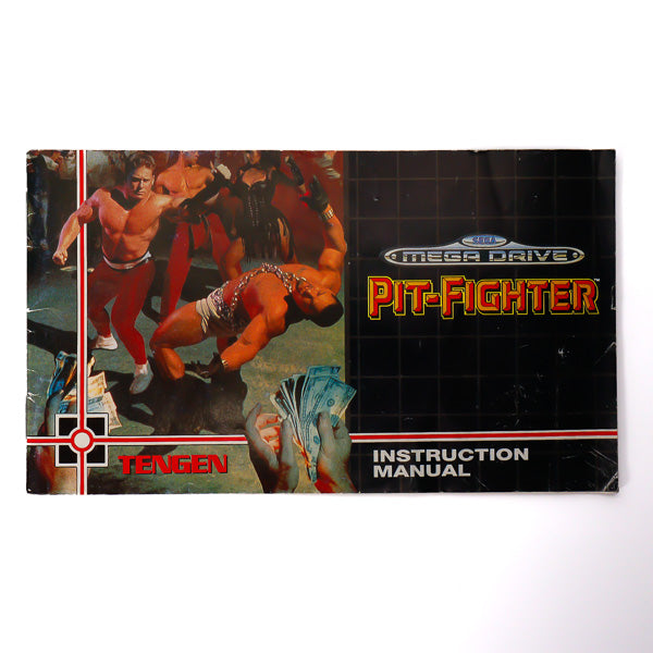 Pit-Fighter Manual for Sega Spill Cover - Retrospillkongen