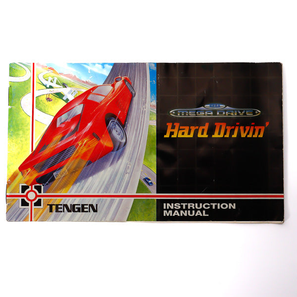 Hard Drivin Manual for Sega Spill Cover - Retrospillkongen