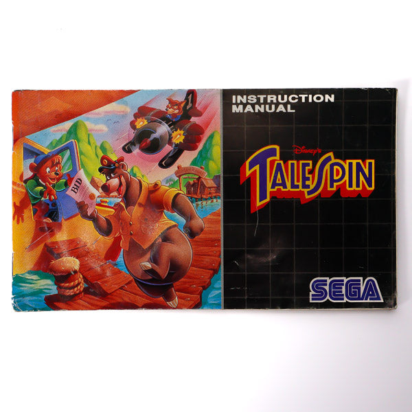 Disney's Tale Spin Manual for Sega Spill Cover - Retrospillkongen