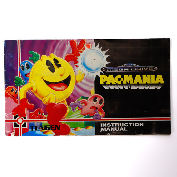 Pac Mania Manual for Sega Spill Cover - Retrospillkongen