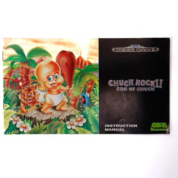 Chuck Rock II: Son of Chuck Manual for Sega Spill Cover - Retrospillkongen