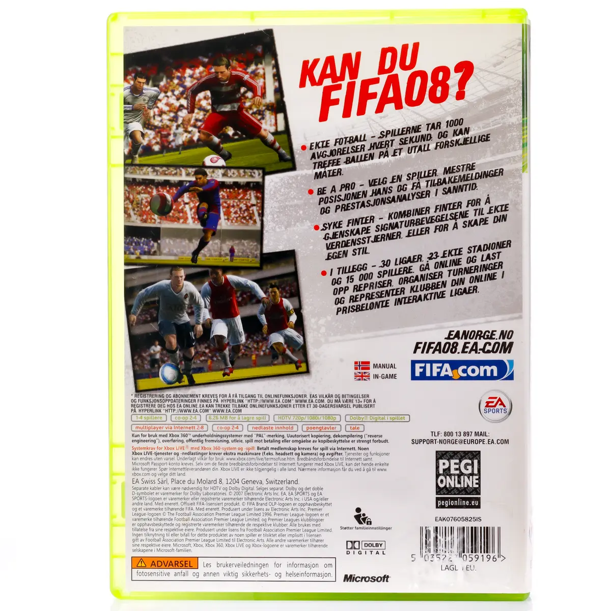 FIFA 08 - Xbox 360 spill - Retrospillkongen