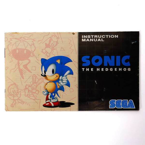 Sonic The Hedgehog Manual for Sega Spill Cover - Retrospillkongen