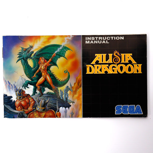Alisia Dragoon Manual for Sega Spill Cover - Retrospillkongen