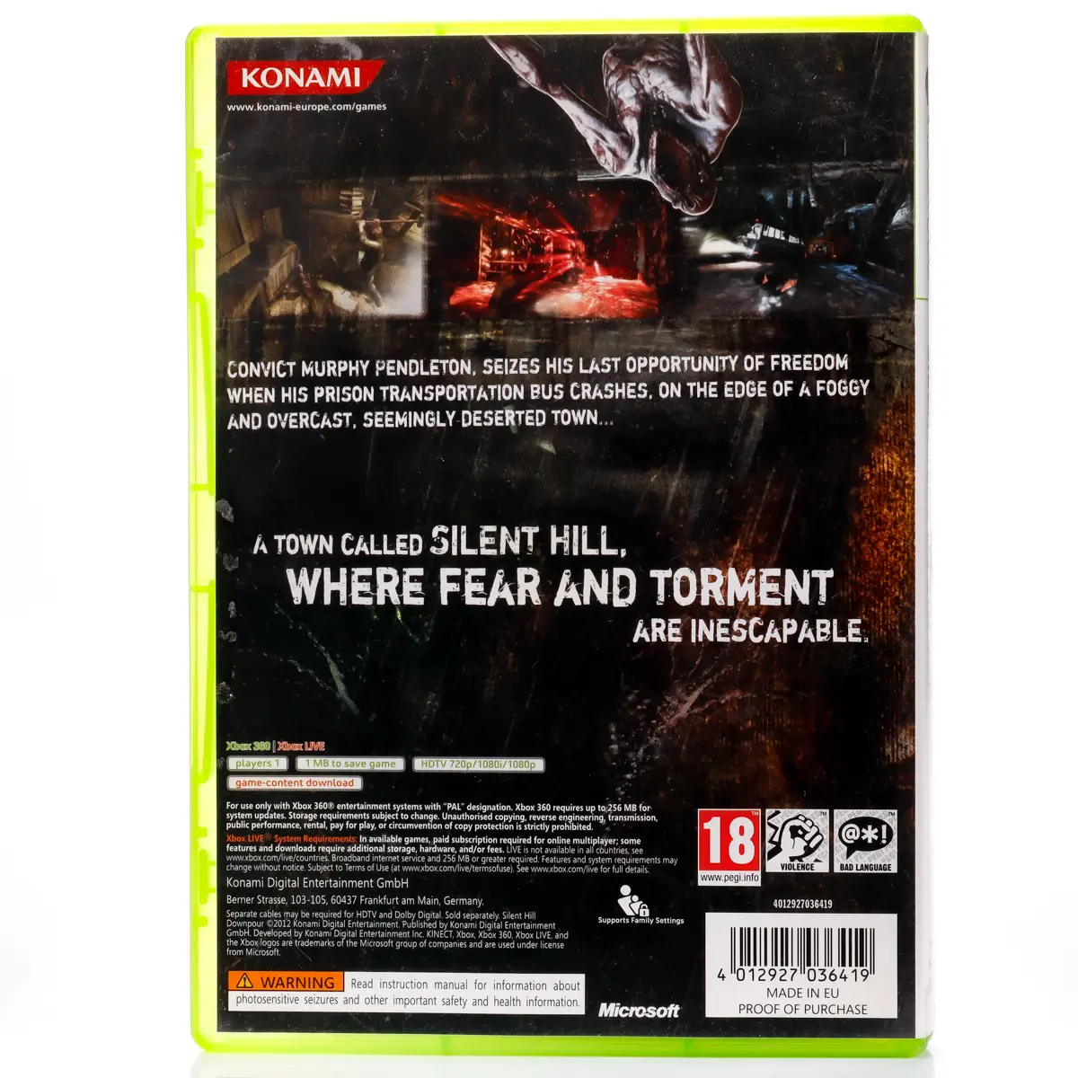 Silent Hill: Downpour - Xbox 360 spill - Retrospillkongen