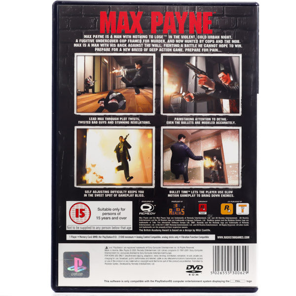 Renovert Max Payne - PS2 spill - Retrospillkongen