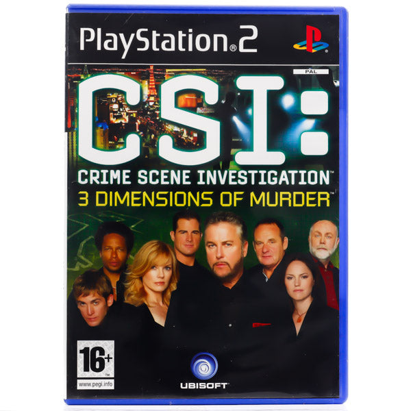 Renovert CSI: Crime Scene Investigation - 3 Dimensions of Murder - PS2 spill - Retrospillkongen