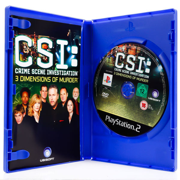 Renovert CSI: Crime Scene Investigation - 3 Dimensions of Murder - PS2 spill - Retrospillkongen
