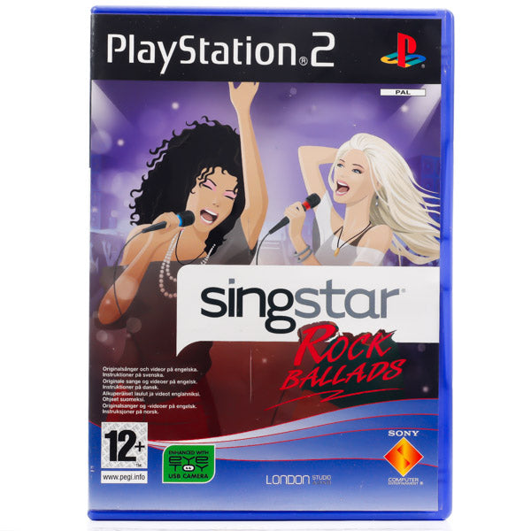 Renovert SingStar: Rock Ballads - PS2 spill - Retrospillkongen