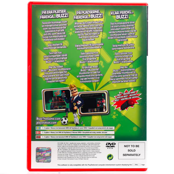 Renovert Buzz! The Sports Quiz - PS2 spill - Retrospillkongen