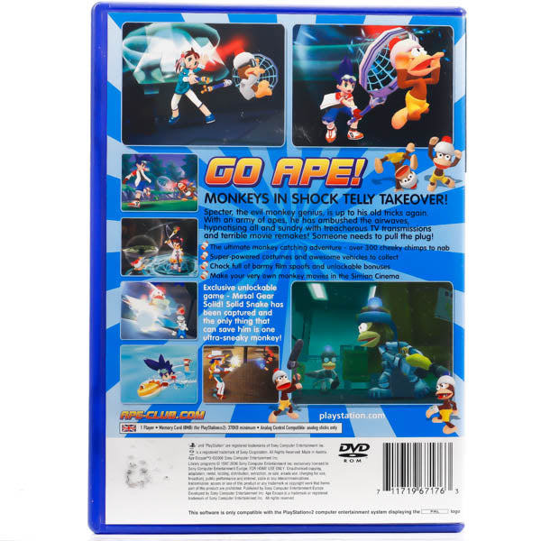 Renovert Ape Escape 3 - PS2 spill - Retrospillkongen