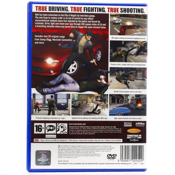 Renovert True Crime: Streets of LA - PS2 spill - Retrospillkongen