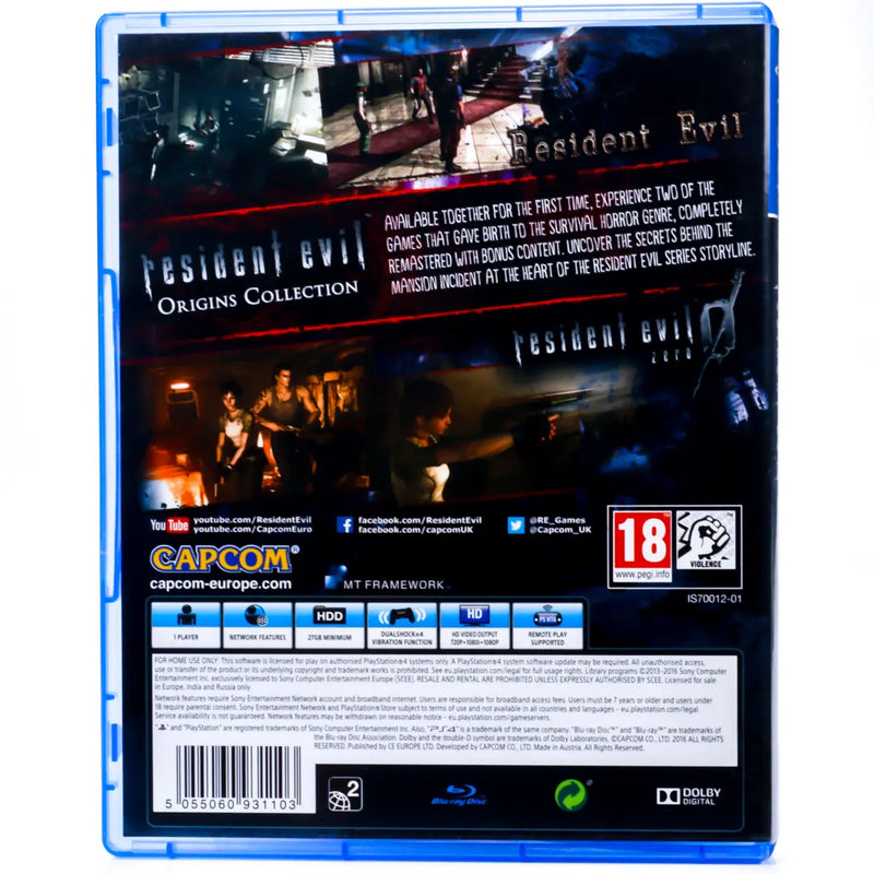 Resident Evil: Origins Collection - PS4 spill