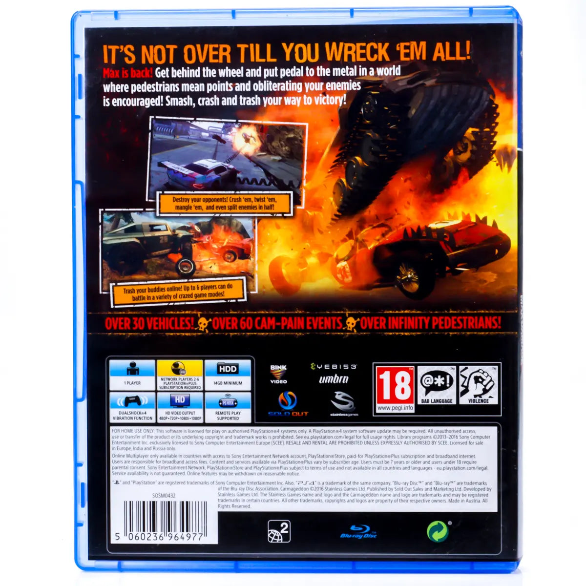 CarmaGeddon: MaxDamage - PS4 spill - Retrospillkongen