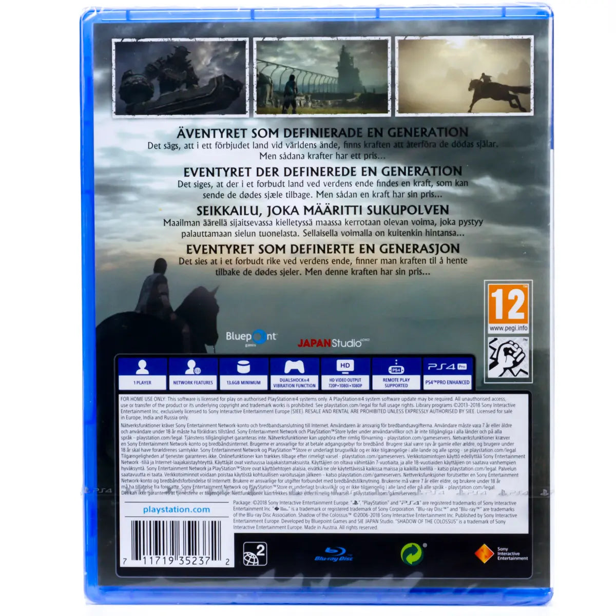 Shadow of the Colossus - PS4 spill (Forseglet) - Retrospillkongen