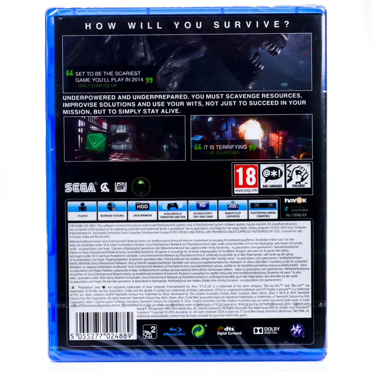 Alien: Isolation - PS4 spill (Forseglet) - Retrospillkongen