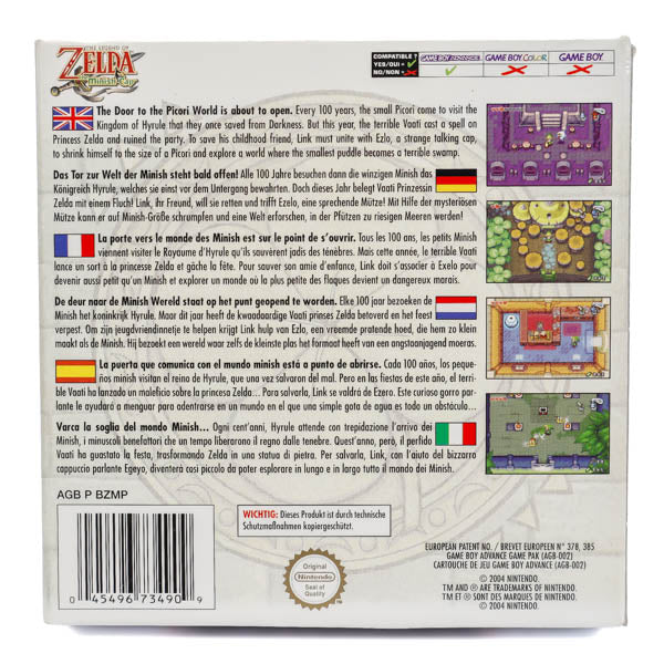 Renovert The Legend of Zelda: The Minish Cap - GBA spill (Komplett) - Retrospillkongen