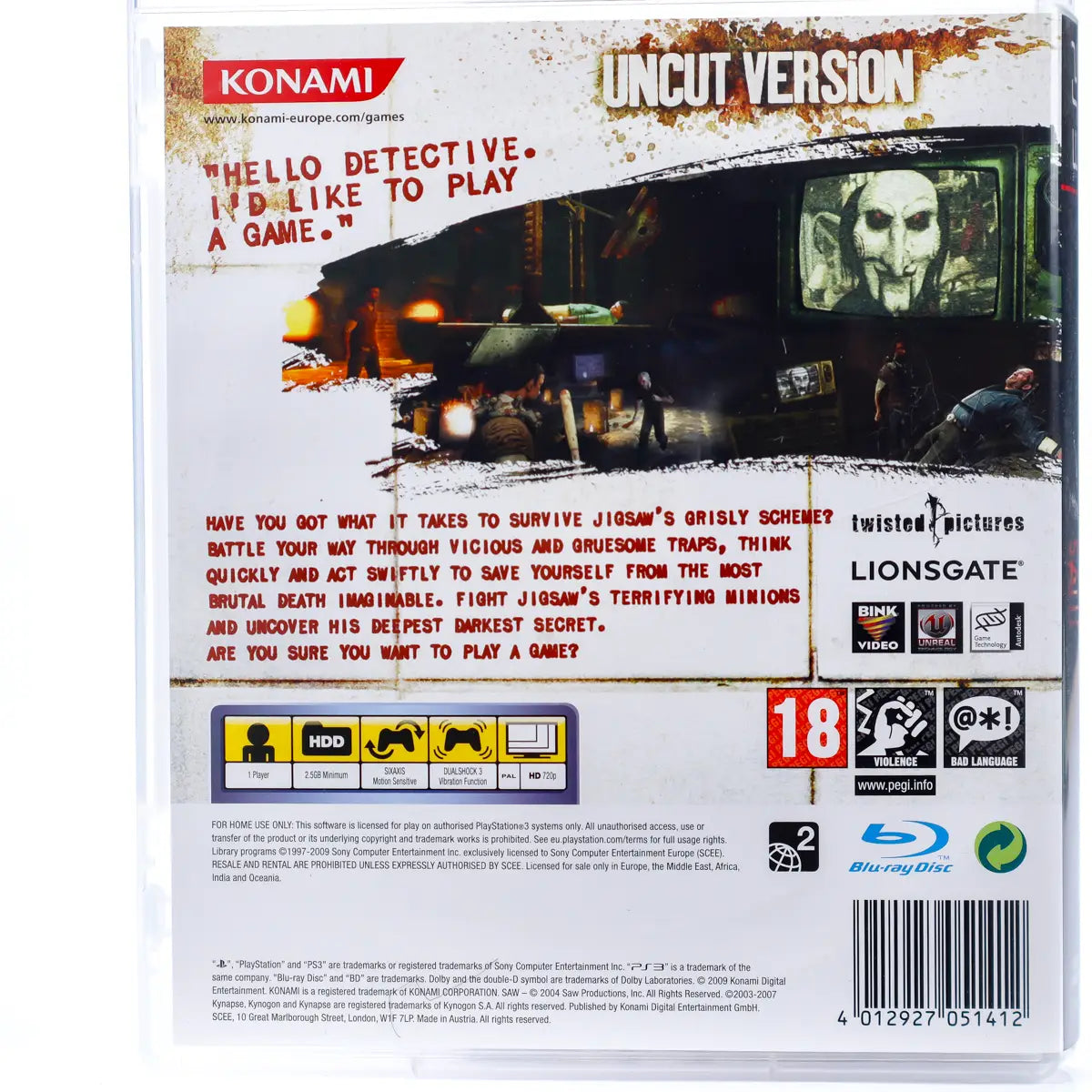 Saw - PS3 spill - Retrospillkongen