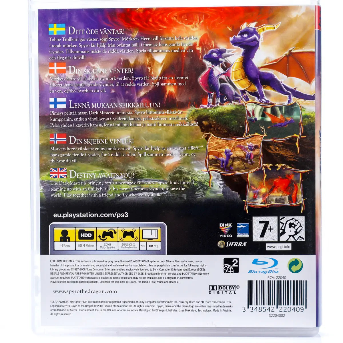 The Legend Of Spyro: Dawn Of The Dragon - PS3 spill - Retrospillkongen