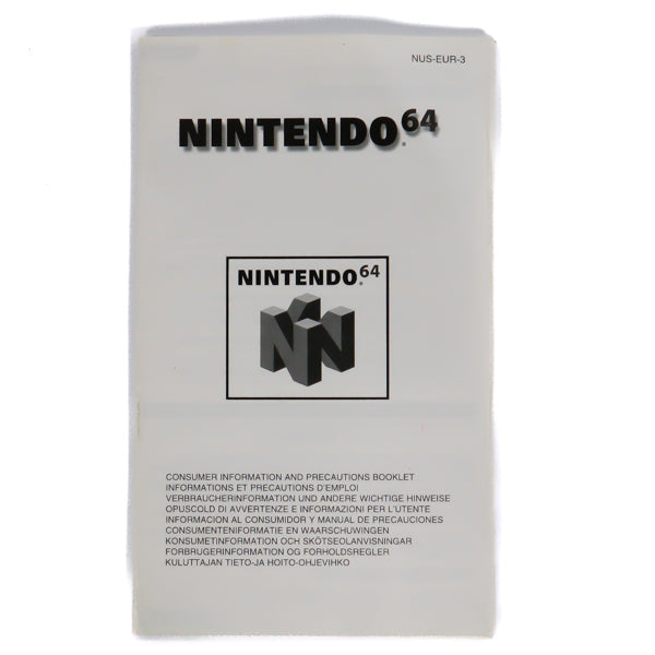 Nintendo 64 Manual - Retrospillkongen