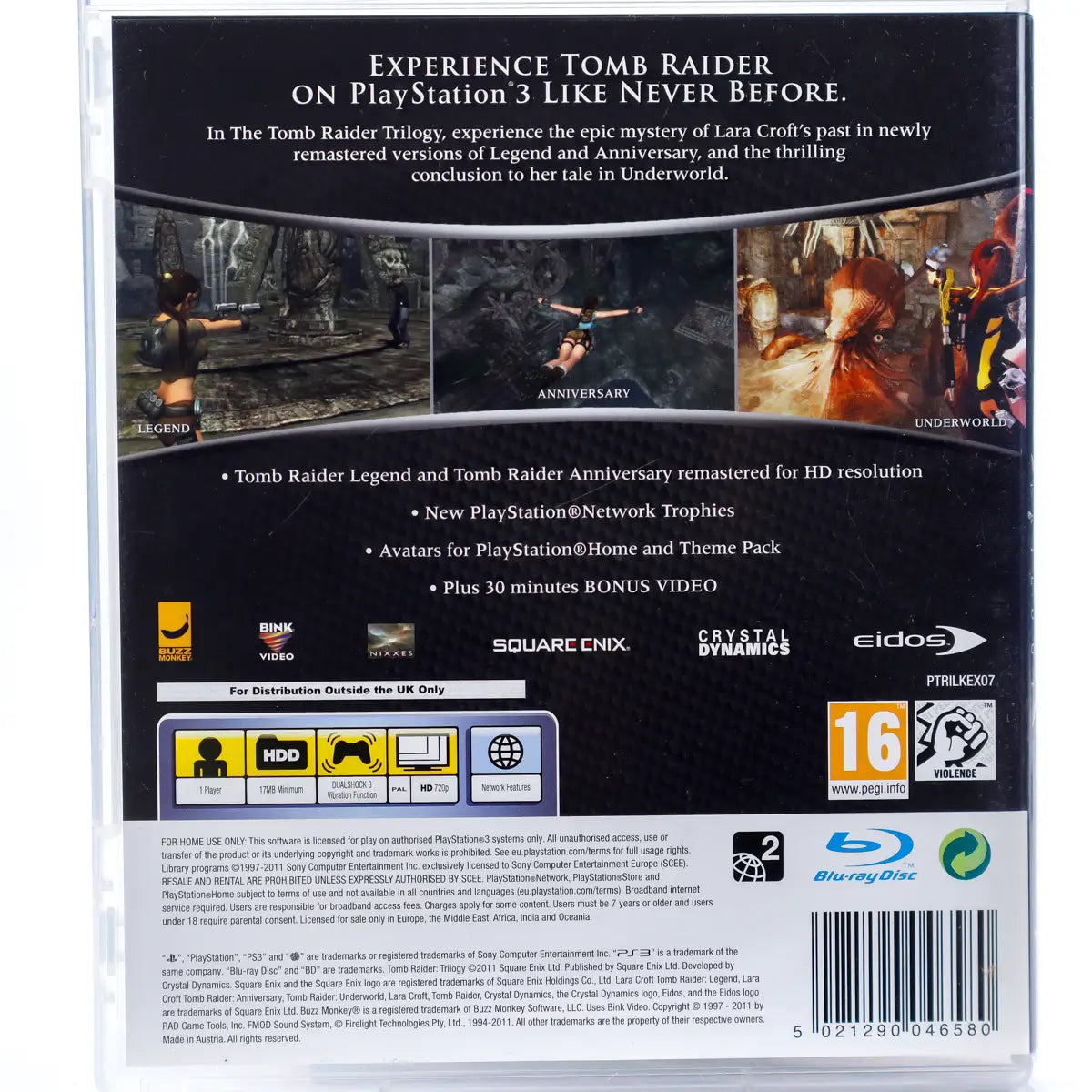 The Tomb Raider Trilogy - PS3 spill - Retrospillkongen