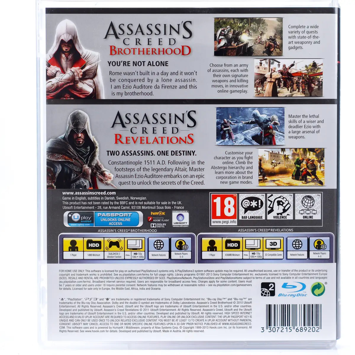 Assassin's Creed: Revelations + Assassin's Creed: Brotherhood - PS3 spill - Retrospillkongen