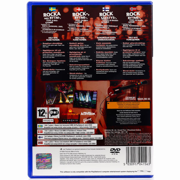 Renovert Guitar Hero II - PS2 Spill - Retrospillkongen