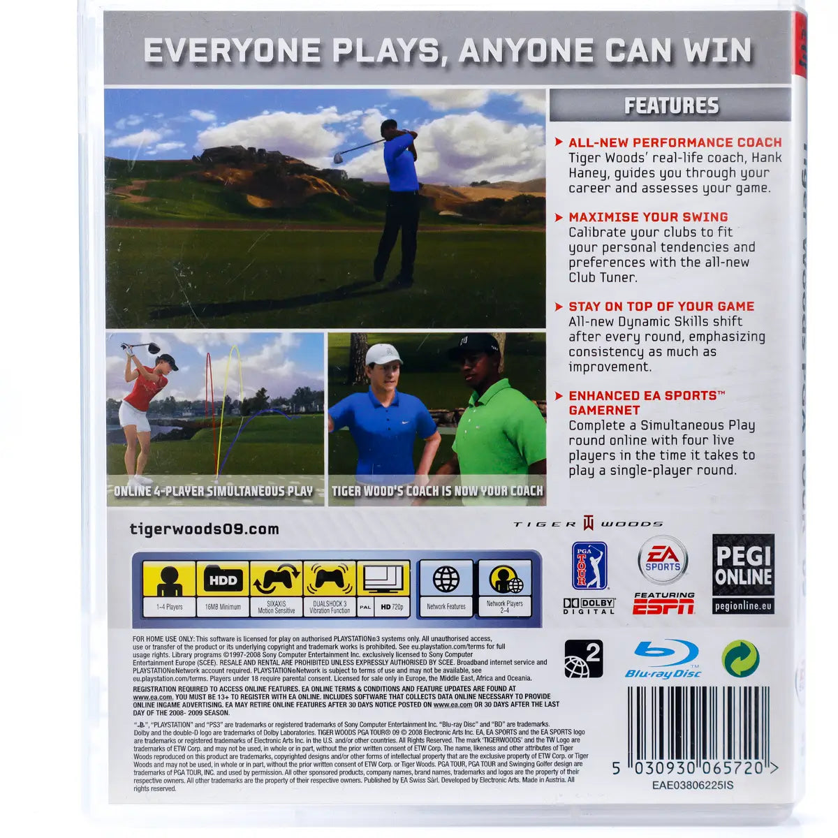 Tiger Woods PGA Tour 09 - PS3 spill - Retrospillkongen