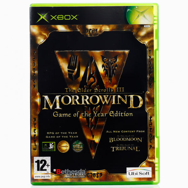 Renovert The Elder Scrolls III: Morrowind - Game of the Year Edition - Xbox Original-spill - Retrospillkongen