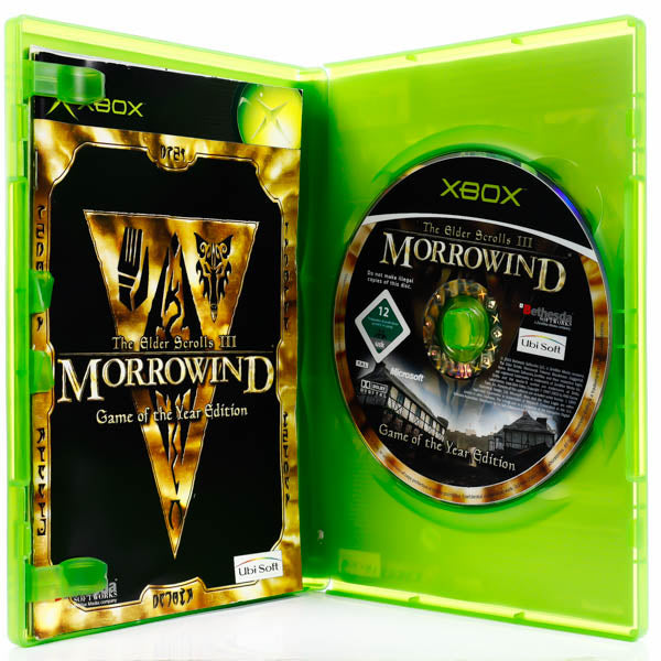 Renovert The Elder Scrolls III: Morrowind - Game of the Year Edition - Xbox Original-spill - Retrospillkongen