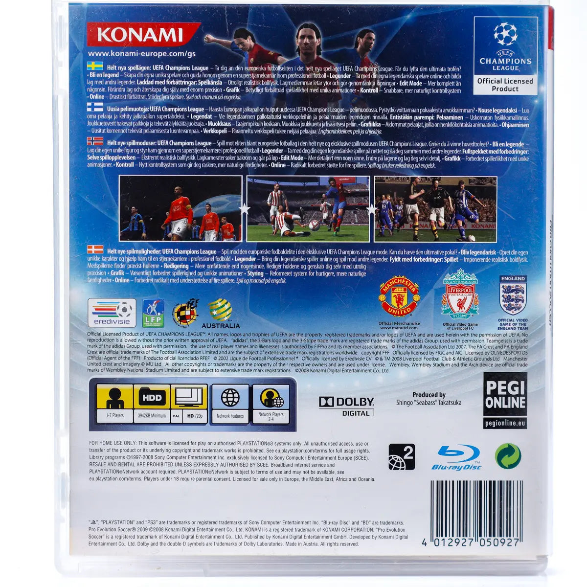 PES 2009: Pro Evolution Soccer - PS3 spill - Retrospillkongen