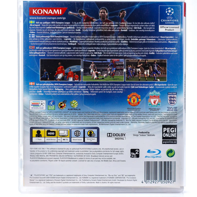 PES 2009: Pro Evolution Soccer - PS3 spill