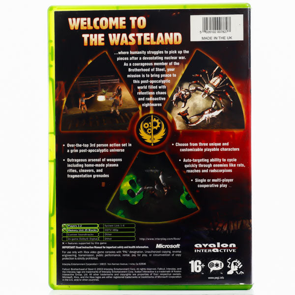 Renovert Fallout: Brotherhood of Steel  - Xbox Original-spill - Retrospillkongen
